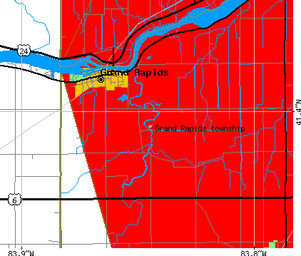 Grand Rapids township, OH map