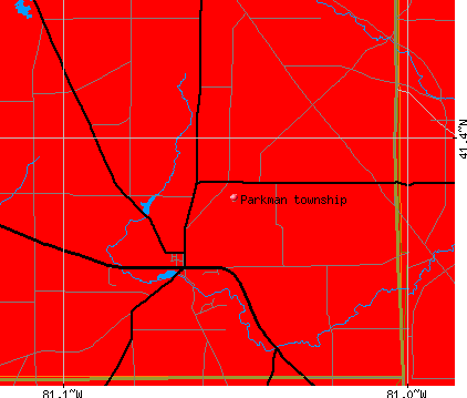Parkman township, OH map
