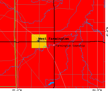 Farmington township, OH map
