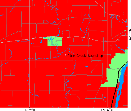 Pine Creek township, IL map