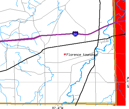 Florence township, OH map