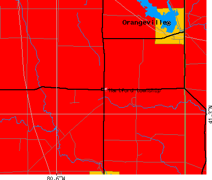 Hartford township, OH map