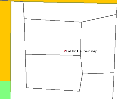 Ballville township, OH map