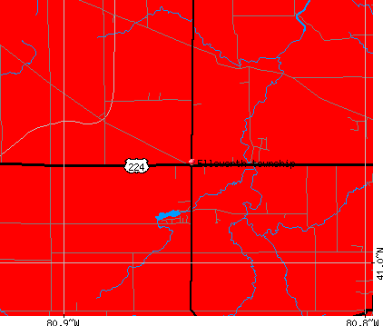 Ellsworth township, OH map