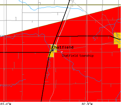 Chatfield township, OH map