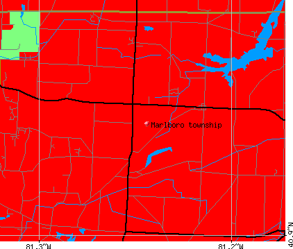 Marlboro township, OH map