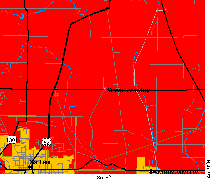 Green township, OH map