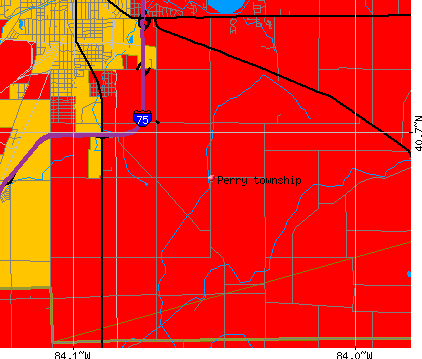 Perry township, OH map