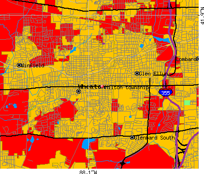 Milton township, IL map