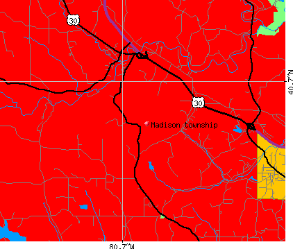 Madison township, OH map