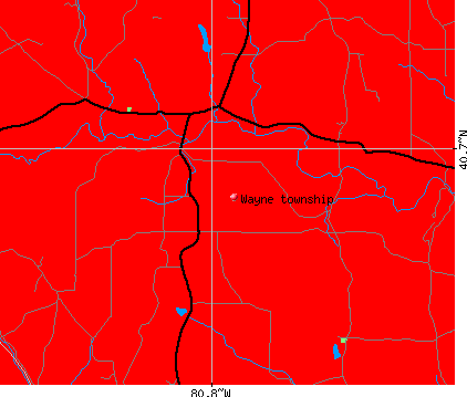 Wayne township, OH map