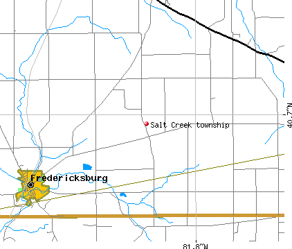 Salt Creek township, OH map
