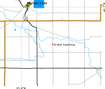 Grand township, OH map