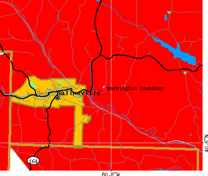 Washington township, OH map
