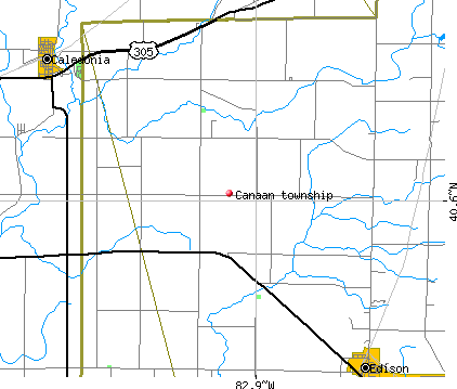 Canaan township, OH map