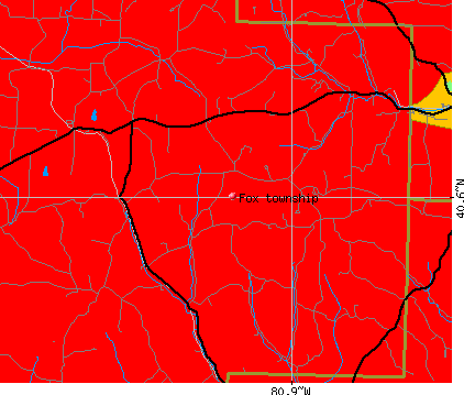 Fox township, OH map