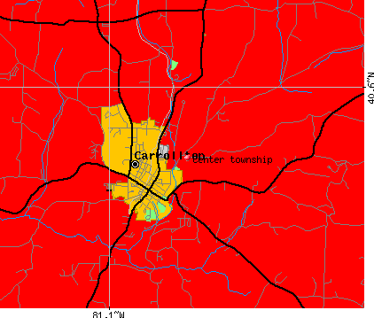 Center township, OH map