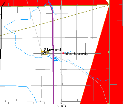 Alto township, IL map