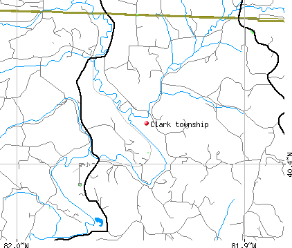 Clark township, OH map
