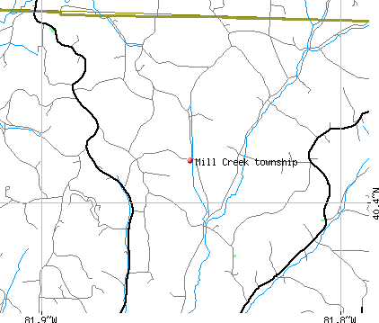 Mill Creek township, OH map