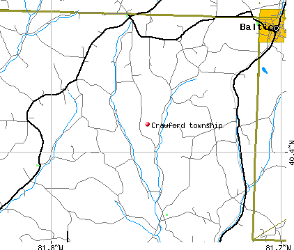 Crawford township, OH map