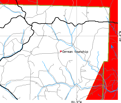 German township, OH map