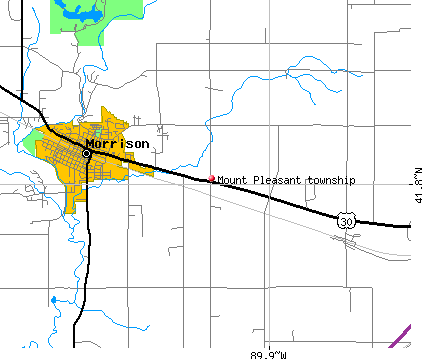 Mount Pleasant township, IL map