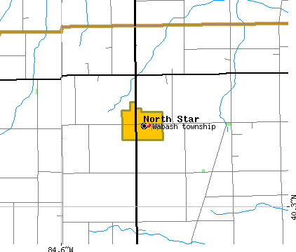 Wabash township, OH map