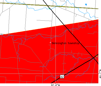 Bennington township, OH map