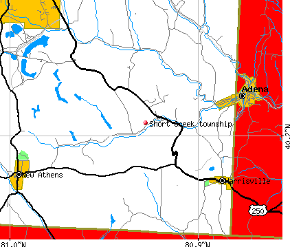 Short Creek township, OH map