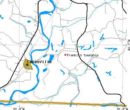Franklin township, OH map