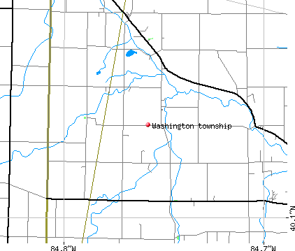 Washington township, OH map