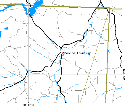 Monroe township, OH map