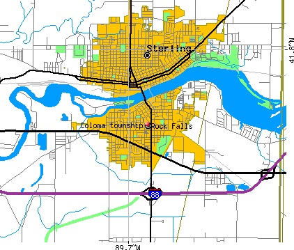 Coloma township, IL map