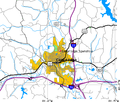 Cambridge township, OH map