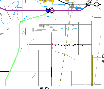Montmorency township, IL map