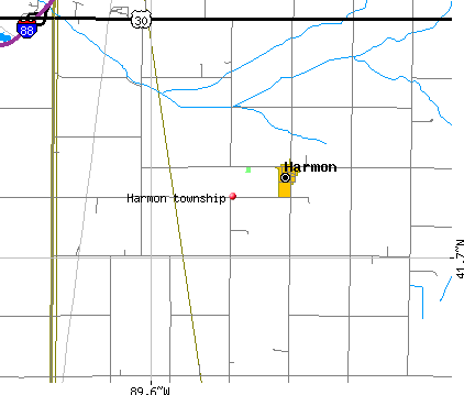 Harmon township, IL map