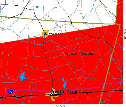 Pleasant township, OH map