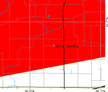 Victor township, IL map