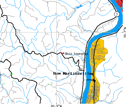 Ohio township, OH map