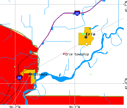 Erie township, IL map