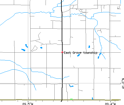 East Grove township, IL map