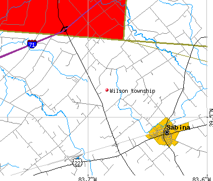 Wilson township, OH map