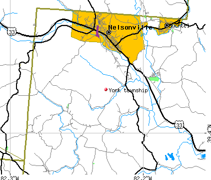 York township, OH map