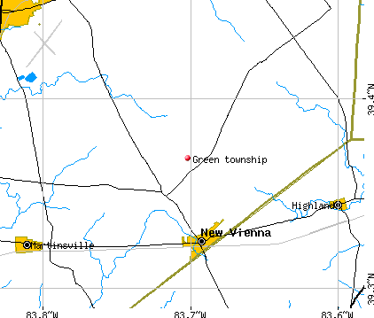 Green township, OH map