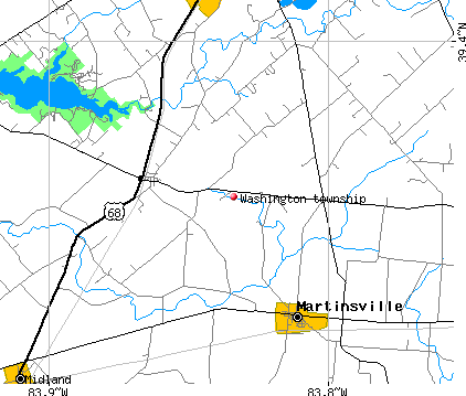 Washington township, OH map
