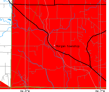 Morgan township, OH map