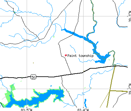 Paint township, OH map