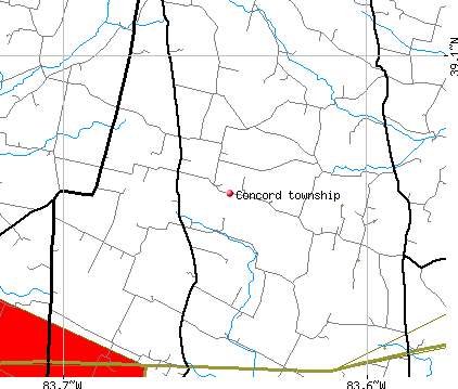 Concord township, OH map