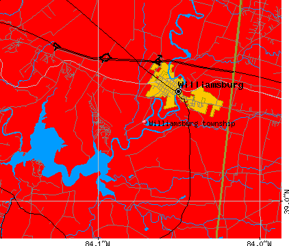 Williamsburg township, OH map